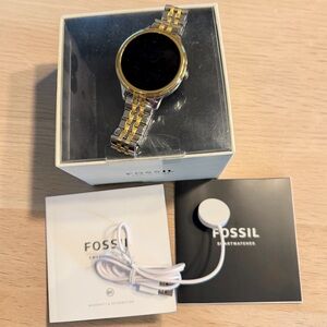 Fossil Two-Tone Gold and Silver Smartwatch, 42mm, Gen5E